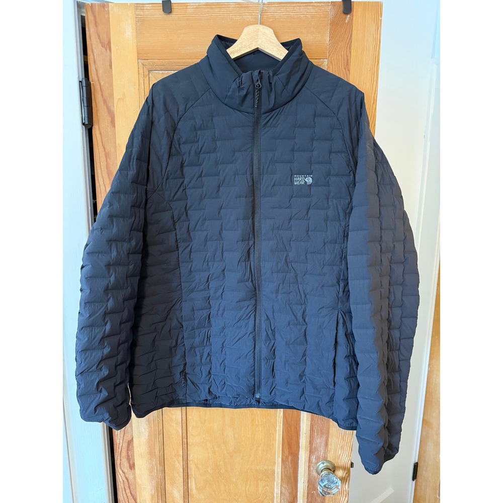 Mountain Hardwear Super DS Stretchdown Jacket Mens XL Black Puffer OM4115